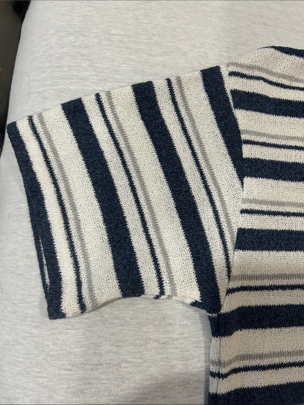 Zara Girls Short Sleeve Stripe Tee - Navy and White size 11/12 - Picture 7 of 7